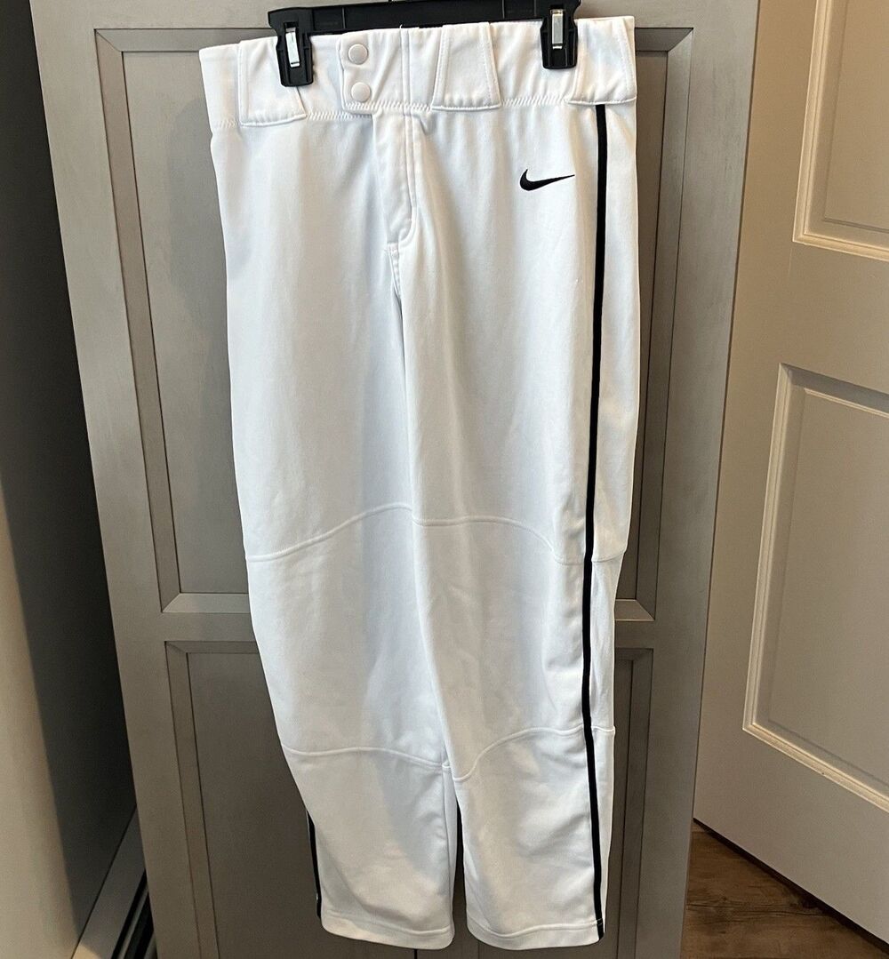 Nike Vapor Select Baseball Pants Boys Size XL White Team Engineered BQ6443-015